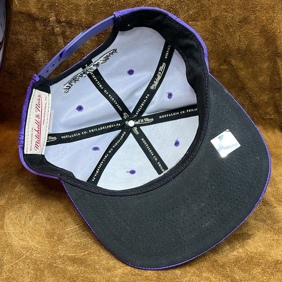 Toronto Raptors Satin Snapback Hat Mitchell & Ness - Picture 8 of 10